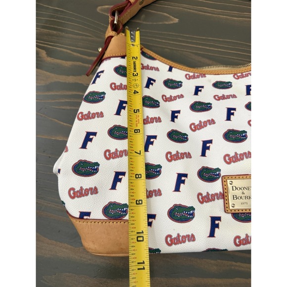 University of Florida Gators Dooney Bourke Pebble Grain Leather Tote Purse White - Picture 11 of 11